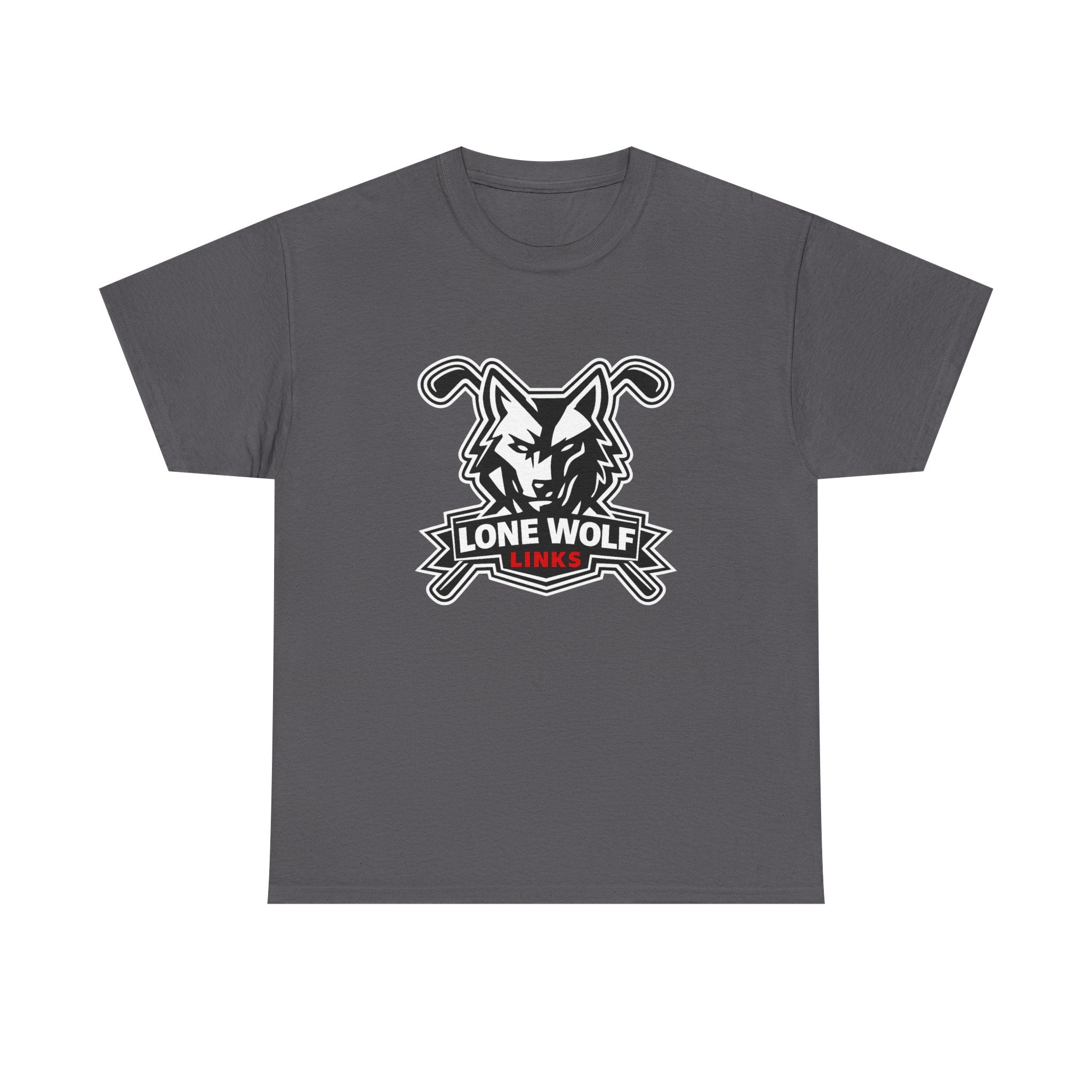 Lone Wolf Golf Unisex T-Shirt Dark Colors - 'Lone Wolf Links' Logo Tee