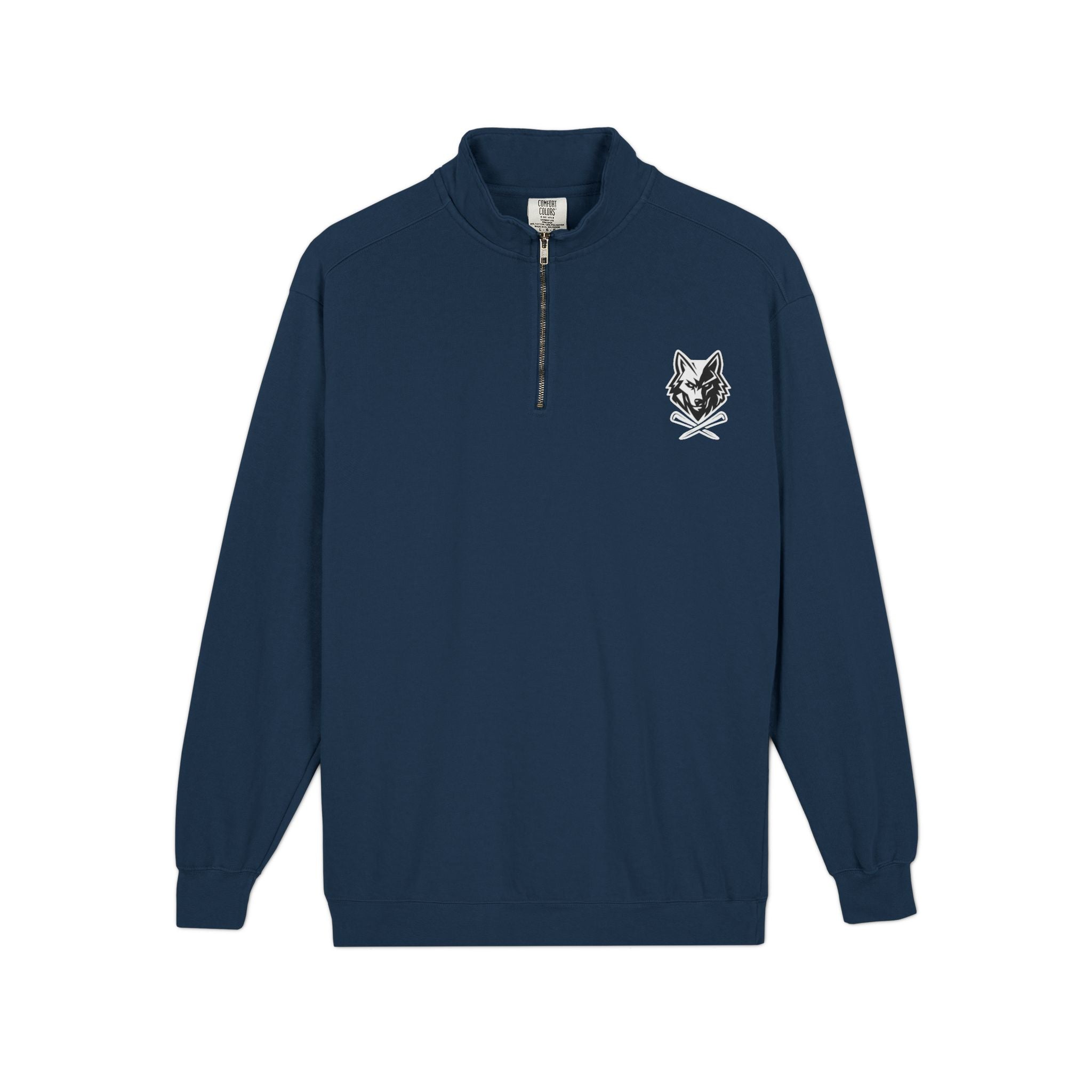 Wolf & Crossed Tee Quarter-Zip Unisex Sweatshirt