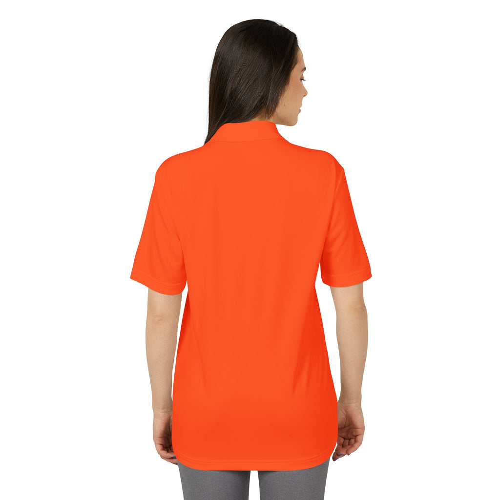 Unisex Performance Polo - Wolf with Crossed Tees