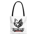 Lone Wolf Links Golf Tote Bag - Logo Canvas Carryall for Golfers