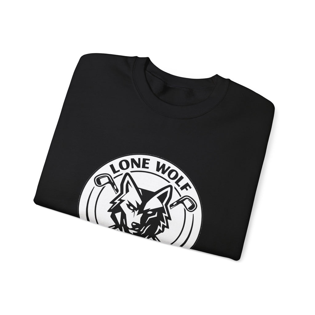 Lone Wolf Links Crewneck Sweatshirt - Unisex Golf Club Logo Pullover
