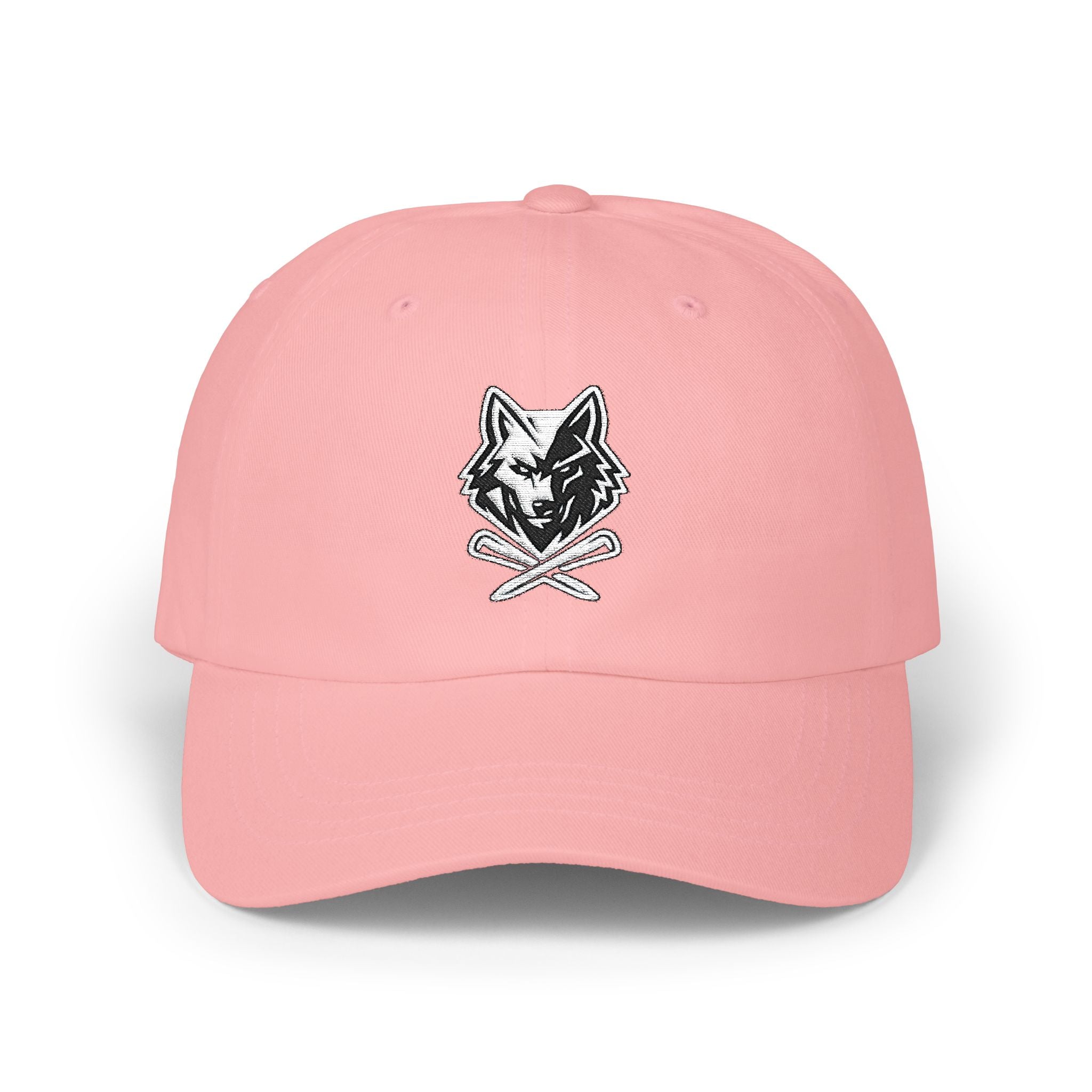 Wolf & Crossed Golf Tees Dad Cap - Vintage Golf Fox Hat
