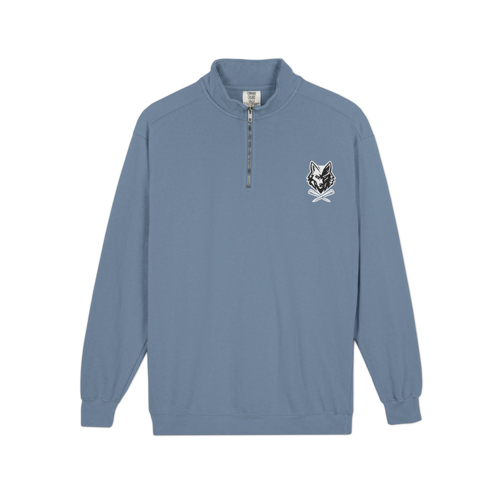 Wolf & Crossed Tee Quarter-Zip Unisex Sweatshirt