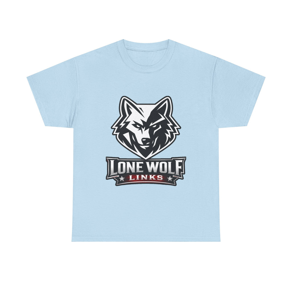 Wolf Logo T‑Shirt Unisex Light Colors - 'Lone Wolf Links' Graphic Tee