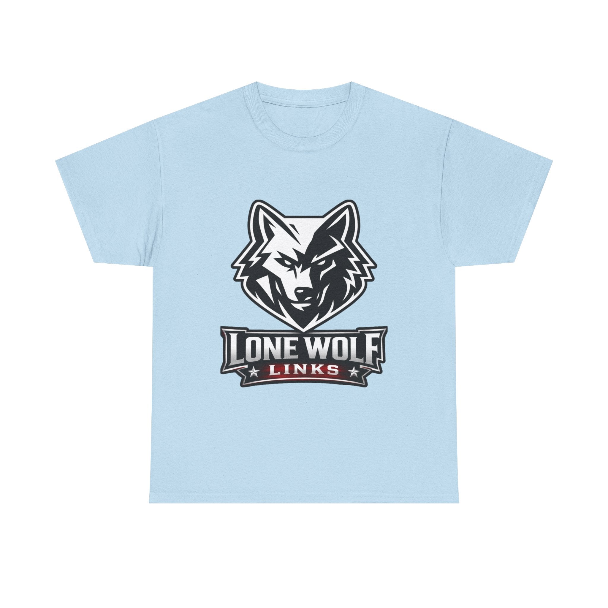 Wolf Logo T‑Shirt Unisex Light Colors - 'Lone Wolf Links' Graphic Tee