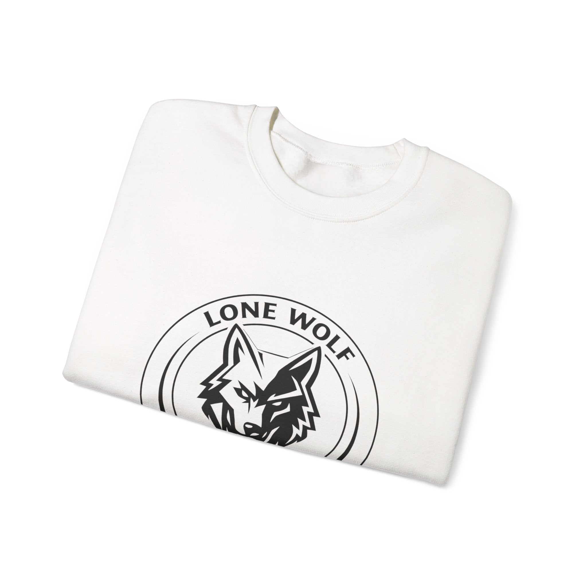 Lone Wolf Links Crewneck Sweatshirt - Unisex Golf Tee Logo Pullover
