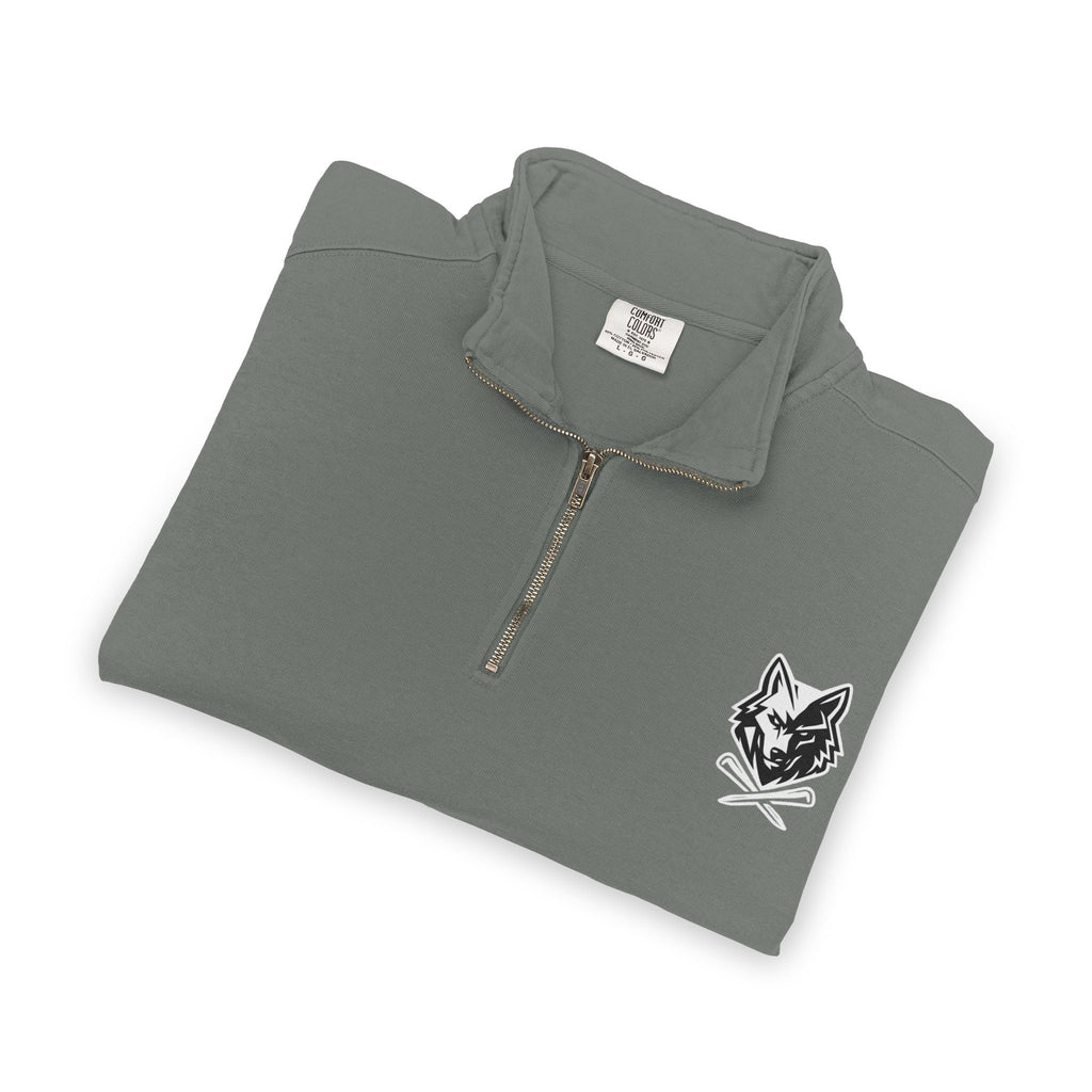 Wolf & Crossed Tee Quarter-Zip Unisex Sweatshirt