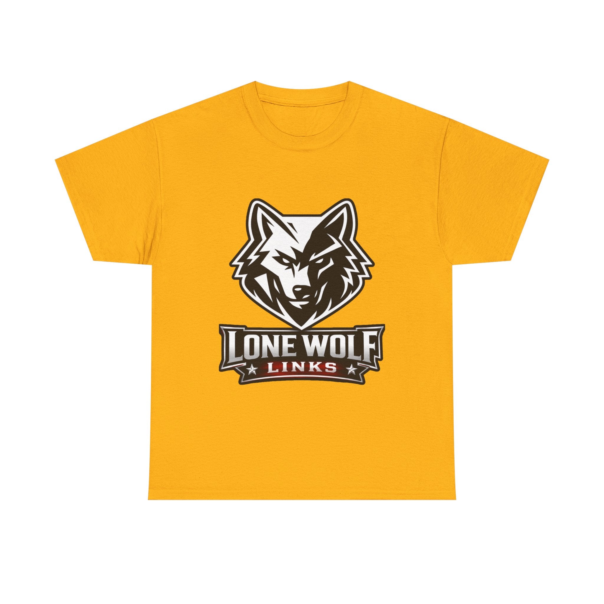 Wolf Logo T‑Shirt Unisex Light Colors - 'Lone Wolf Links' Graphic Tee