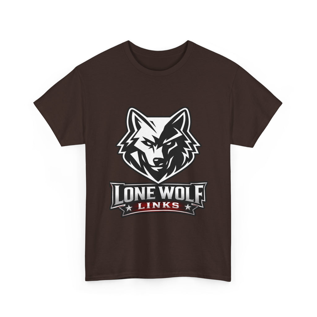 Lone Wolf Golf Unisex T-Shirt Dark Colors - 'Lone Wolf Links' Logo Tee