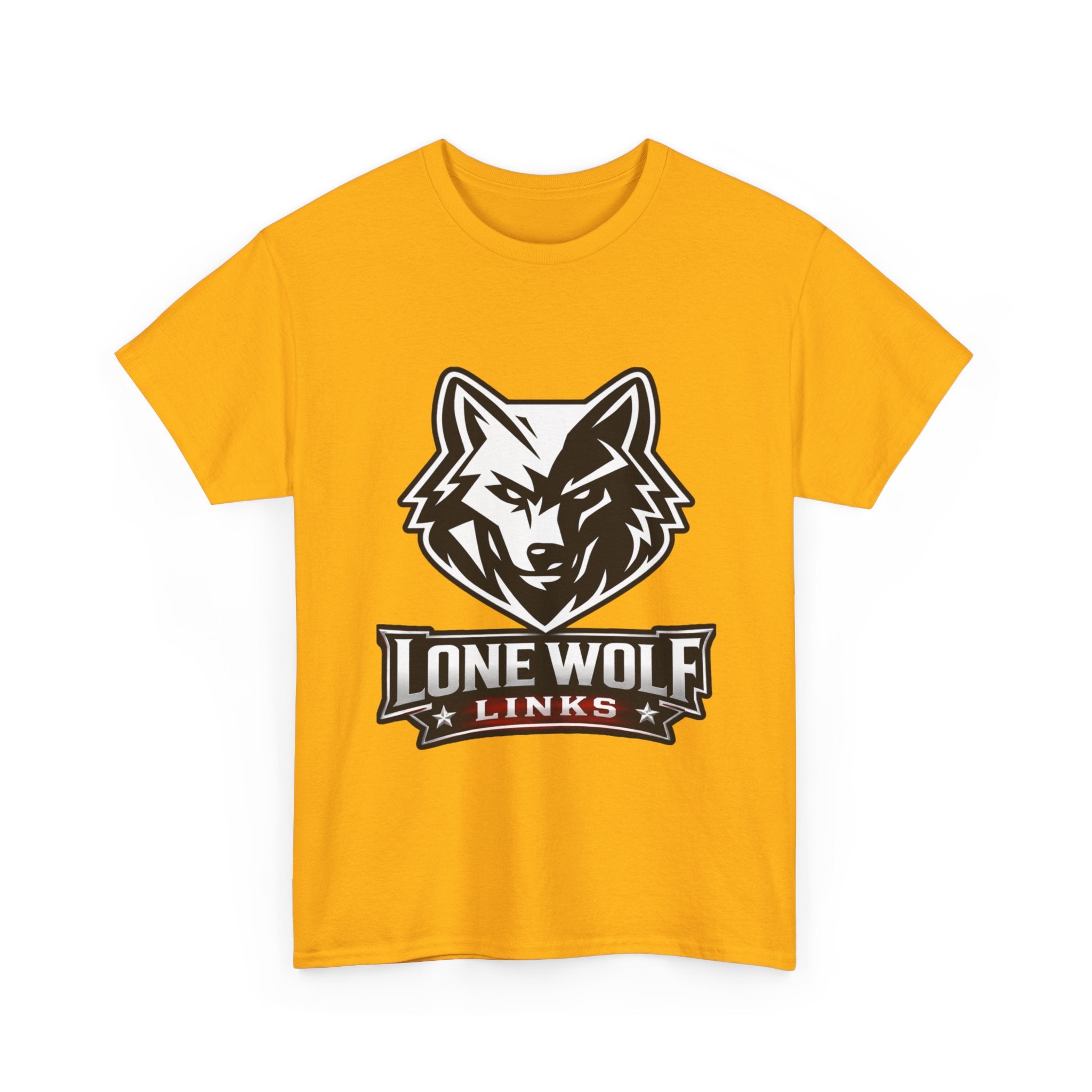 Wolf Logo T‑Shirt Unisex Light Colors - 'Lone Wolf Links' Graphic Tee