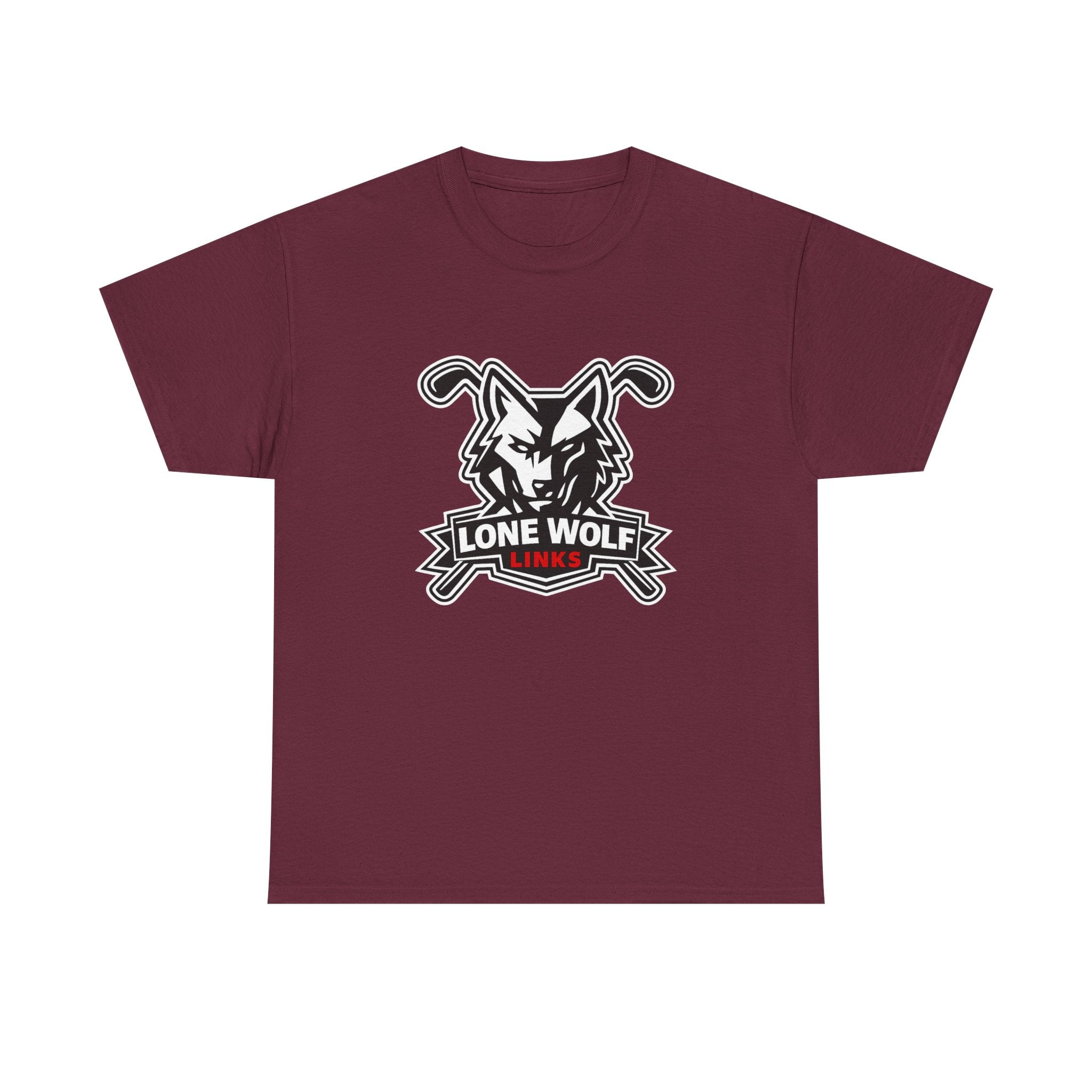 Lone Wolf Golf Unisex T-Shirt Dark Colors - 'Lone Wolf Links' Logo Tee
