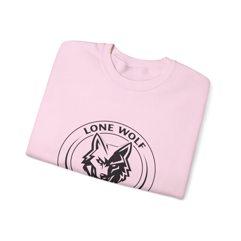 Lone Wolf Links Crewneck Sweatshirt - Unisex Golf Tee Logo Pullover