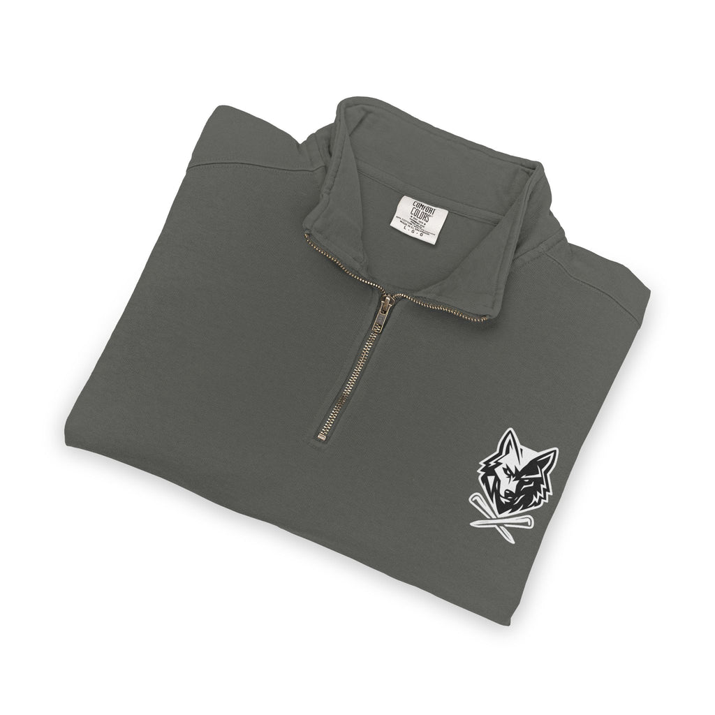 Wolf & Crossed Tee Quarter-Zip Unisex Sweatshirt