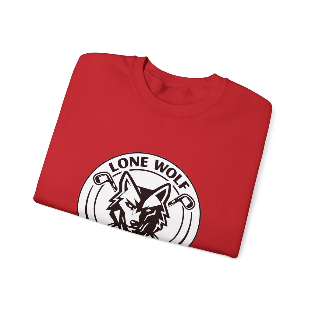 Lone Wolf Links Crewneck Sweatshirt - Unisex Golf Club Logo Pullover