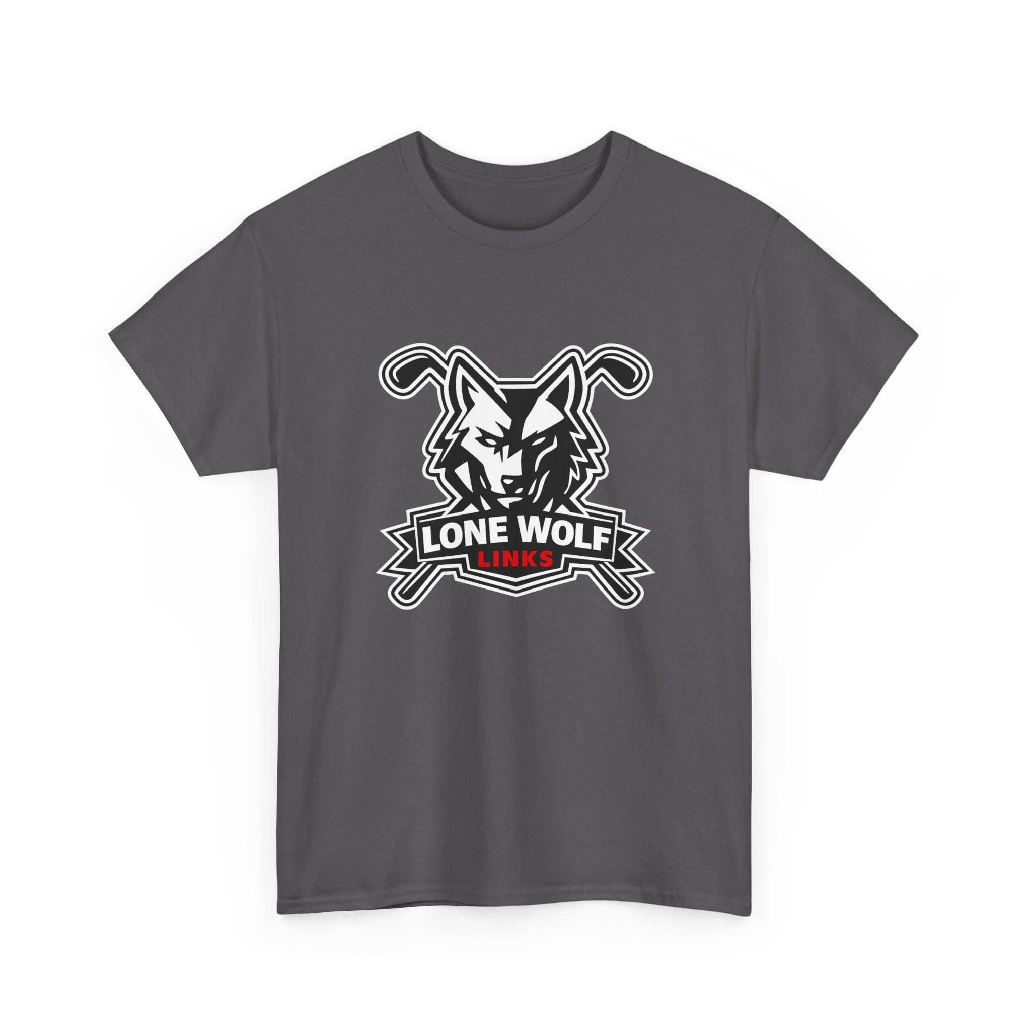 Lone Wolf Golf Unisex T-Shirt Dark Colors - 'Lone Wolf Links' Logo Tee