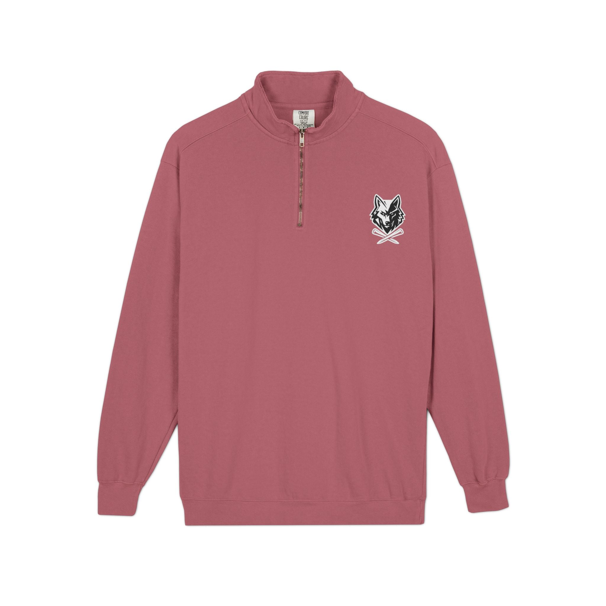 Wolf & Crossed Tee Quarter-Zip Unisex Sweatshirt