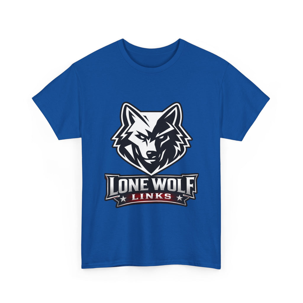 Lone Wolf Golf Unisex T-Shirt Dark Colors - 'Lone Wolf Links' Logo Tee