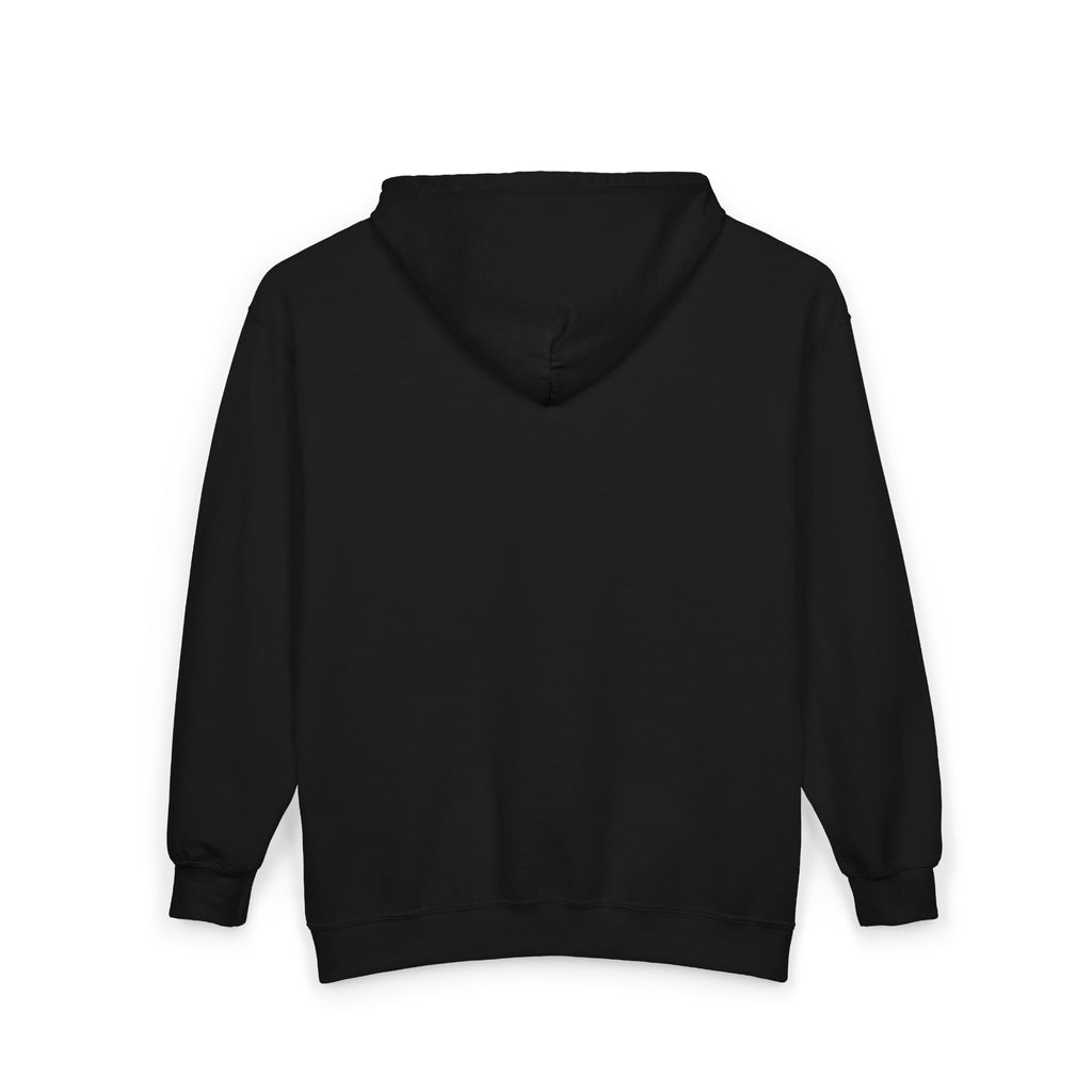 Wolf & Crossed Tees Zip Hoodie - Unisex Black Full-Zip Sweatshirt