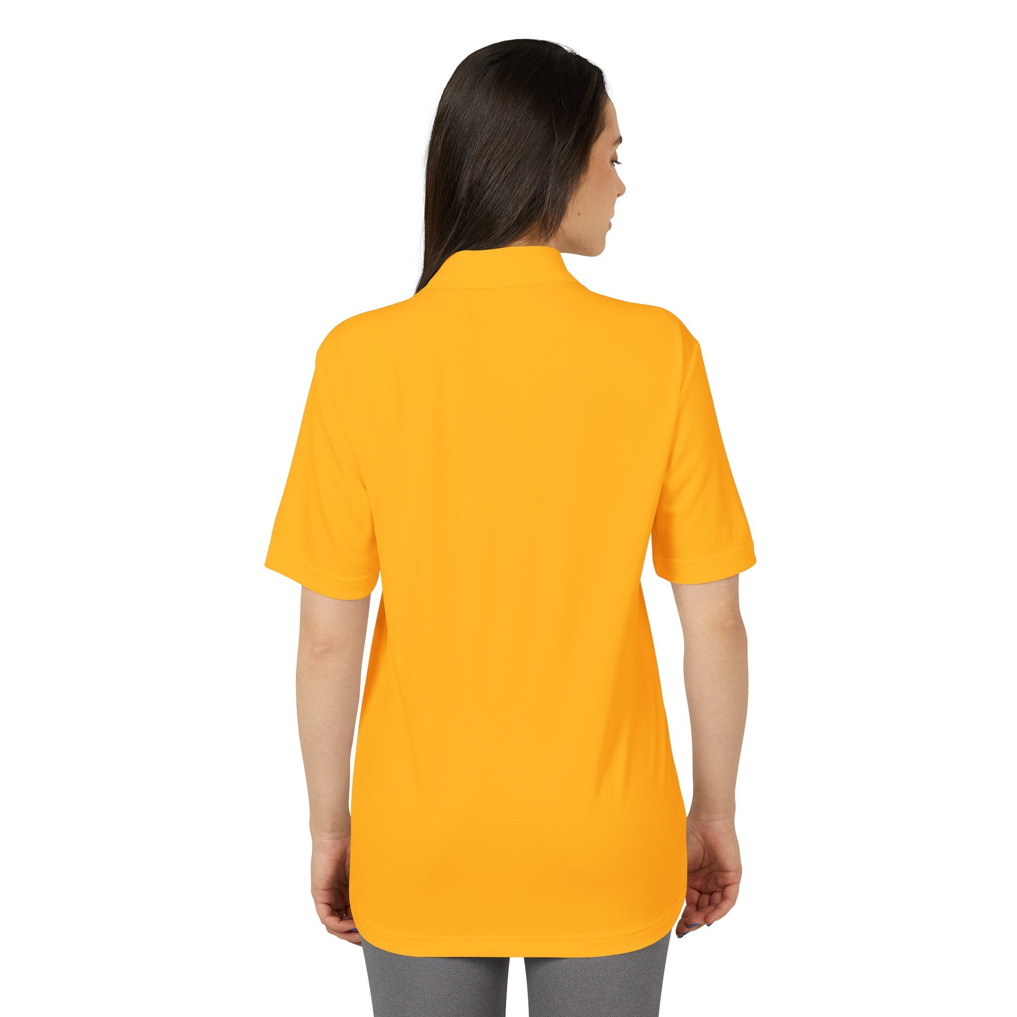 Unisex Performance Polo - Wolf with Crossed Tees
