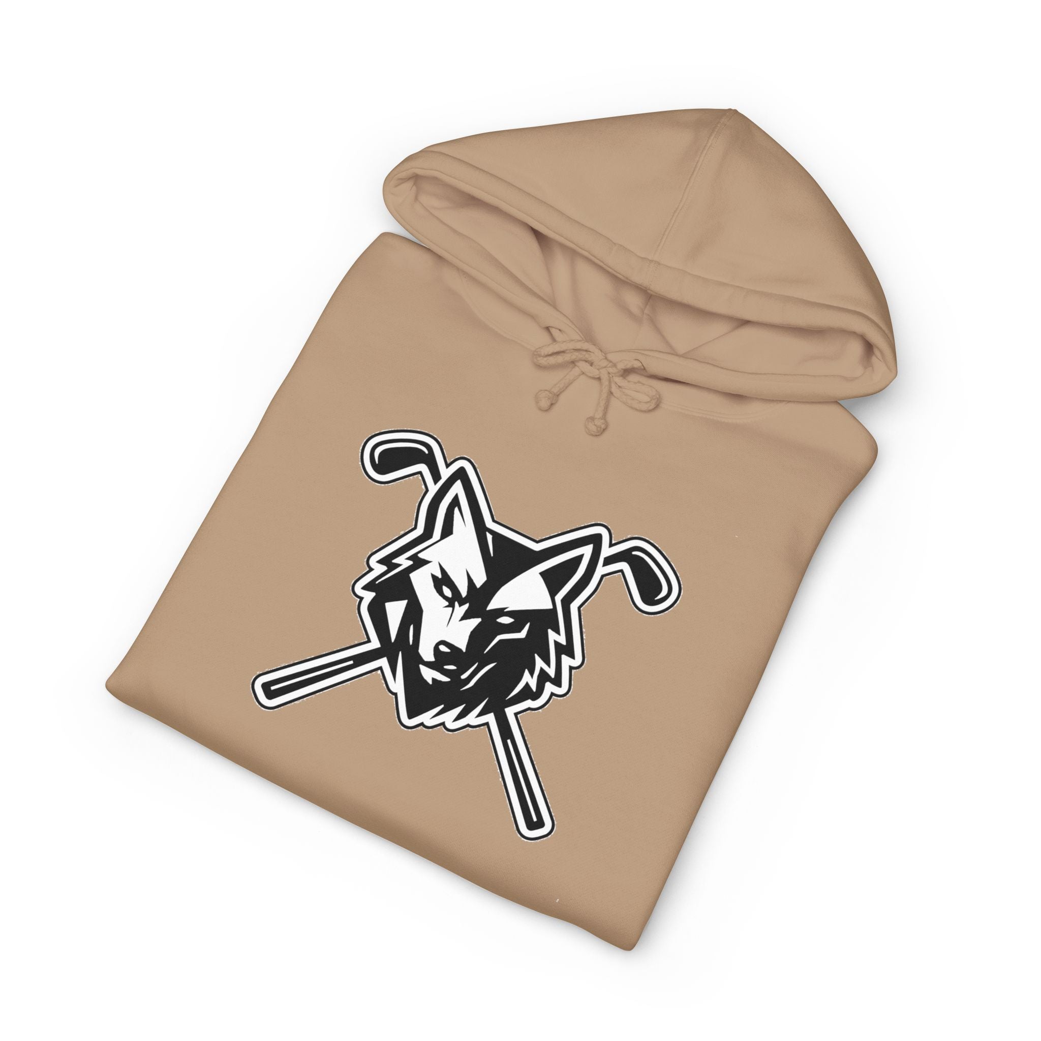 Wolf Head Golf Crossed Clubs Hoodie – Unisex Golf Wolf Logo Pullover