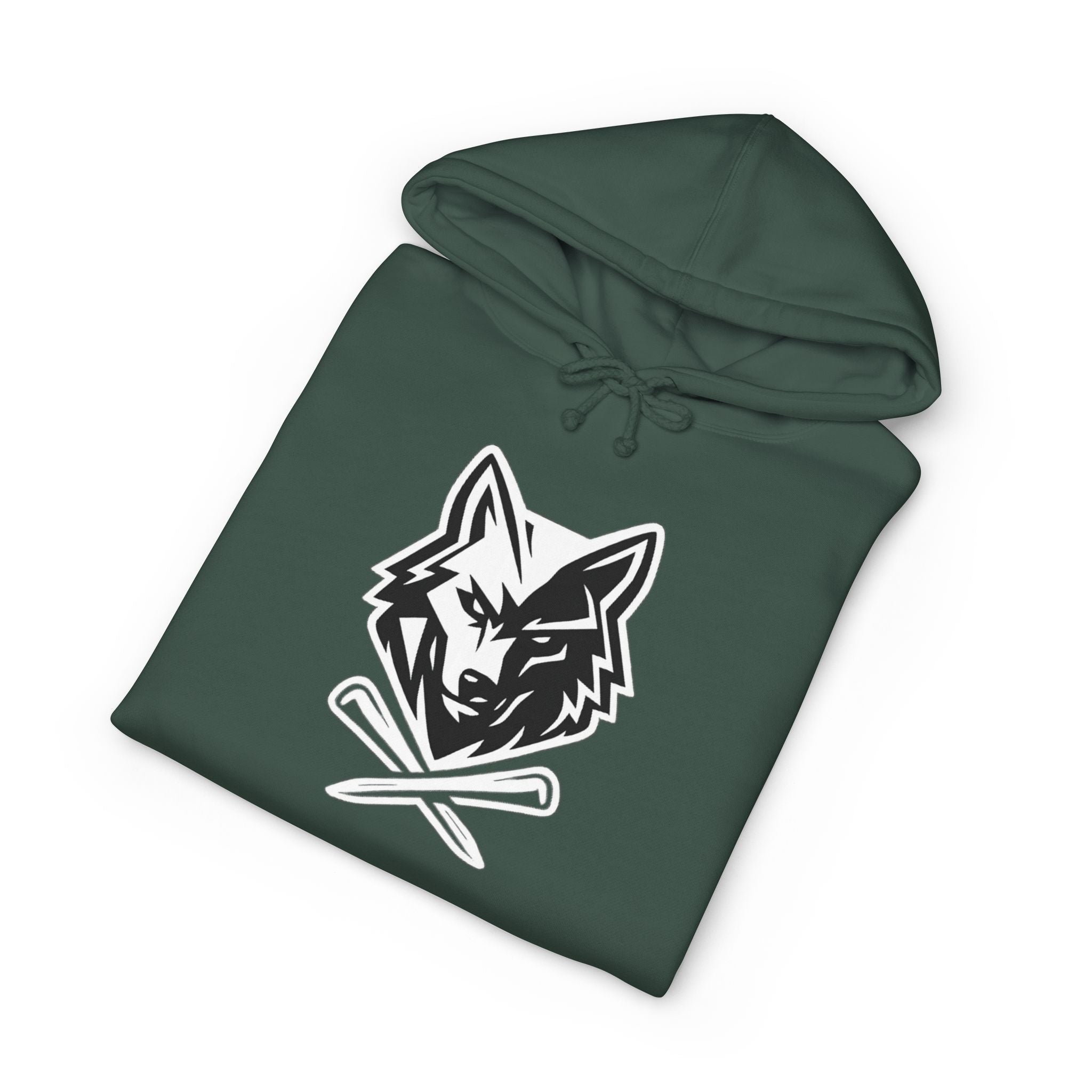 Wolf Head Golf Crossed Tees Hoodie – Unisex Golf Wolf Logo Pullover