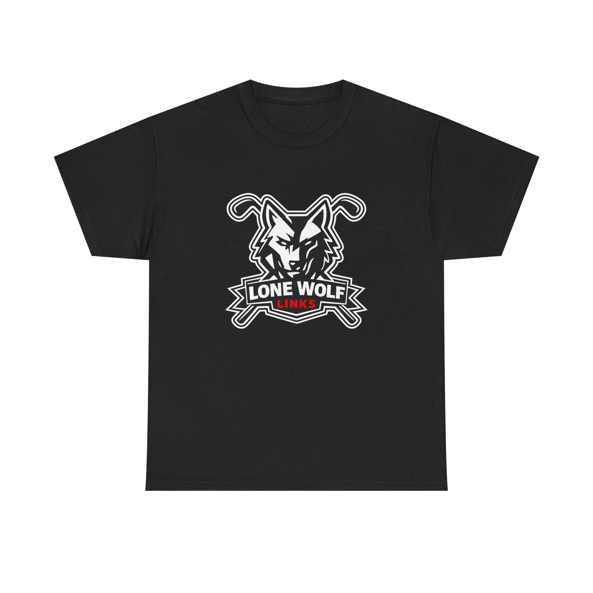 Lone Wolf Golf Unisex T-Shirt Dark Colors - 'Lone Wolf Links' Logo Tee