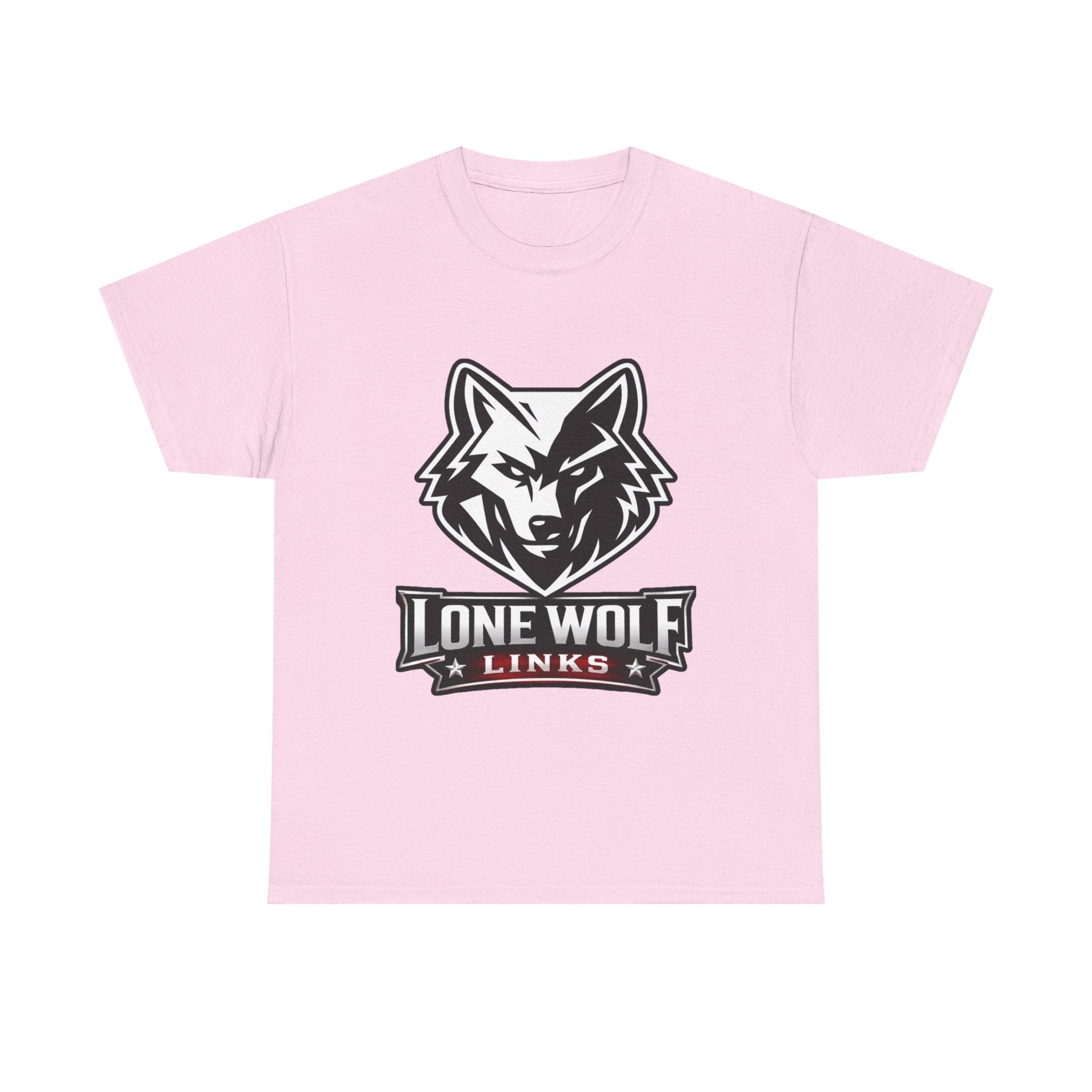 Wolf Logo T‑Shirt Unisex Light Colors - 'Lone Wolf Links' Graphic Tee