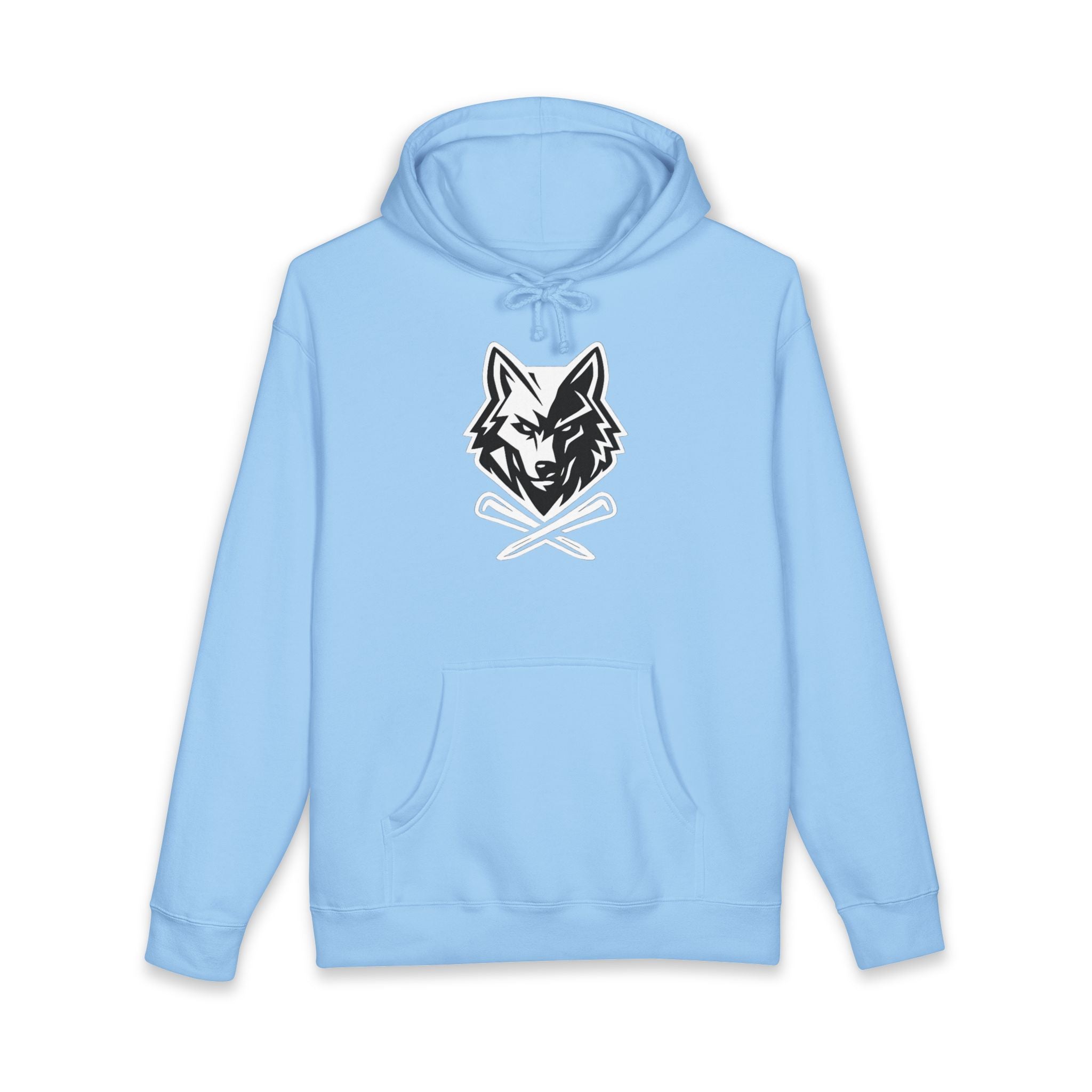 Wolf Head Golf Crossed Tees Hoodie – Unisex Golf Wolf Logo Pullover