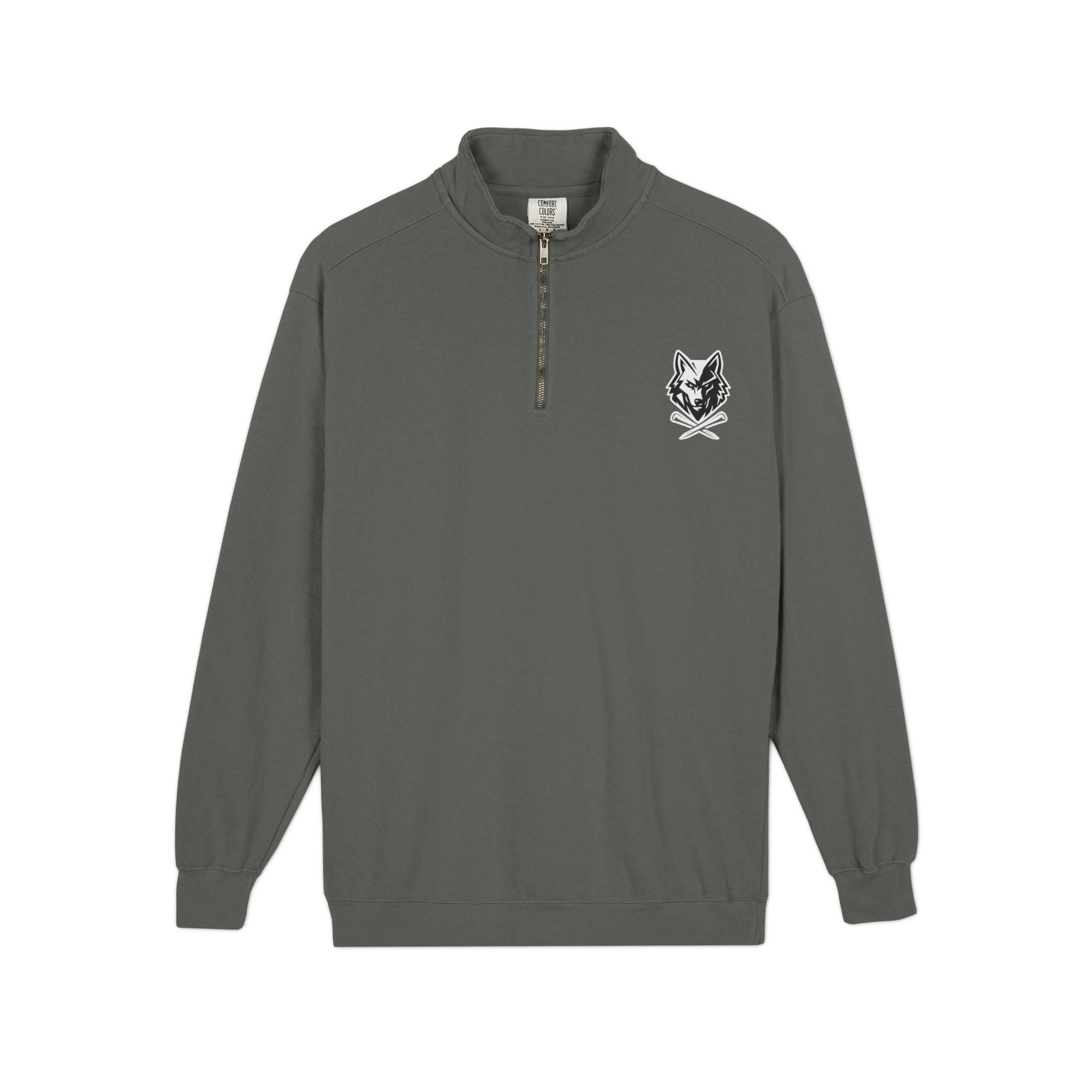 Wolf & Crossed Tee Quarter-Zip Unisex Sweatshirt