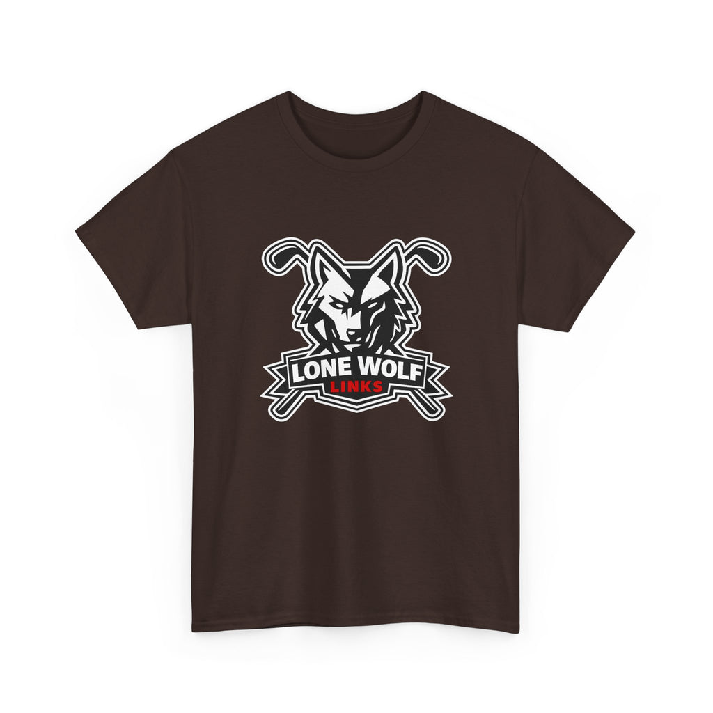 Lone Wolf Golf Unisex T-Shirt Dark Colors - 'Lone Wolf Links' Logo Tee