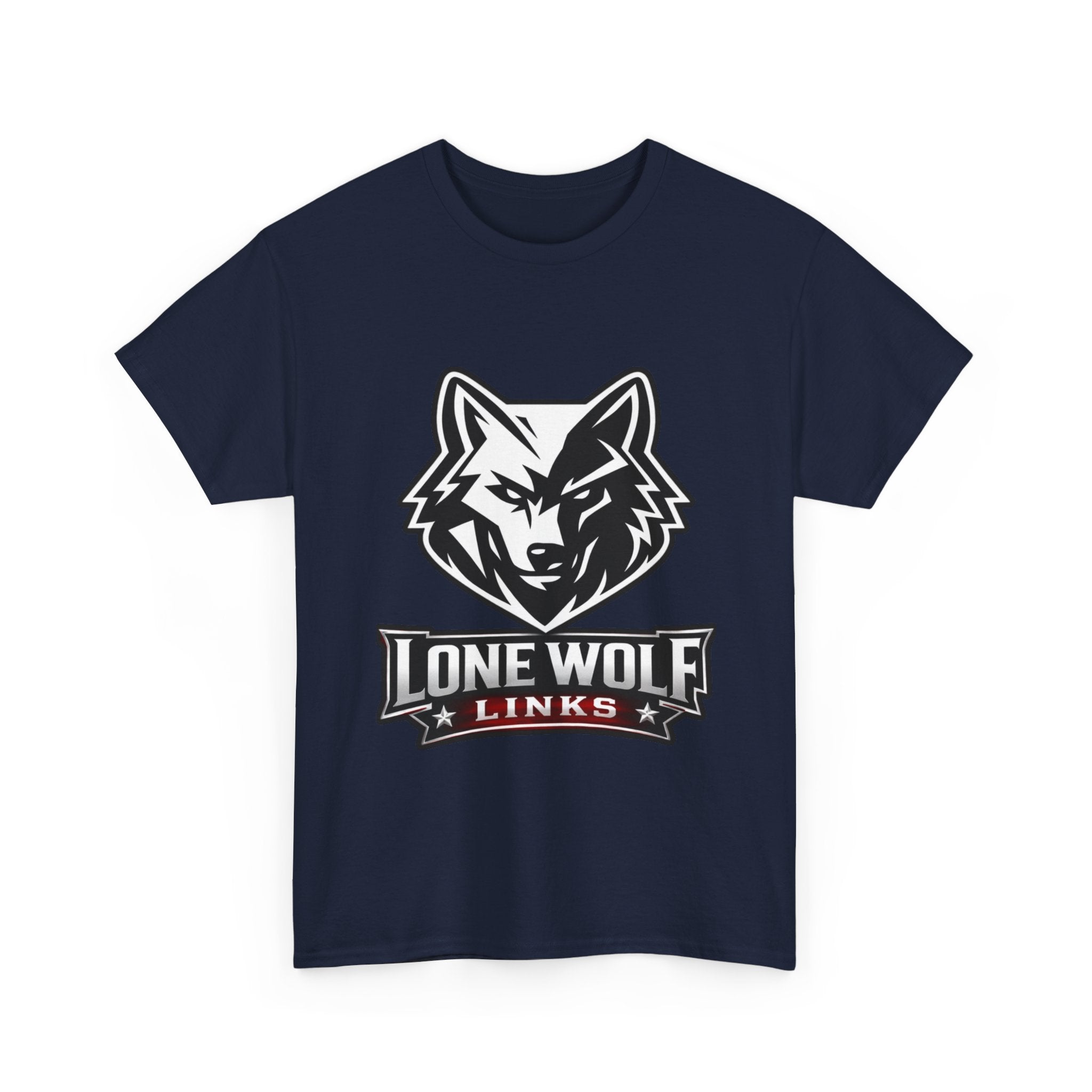 Lone Wolf Golf Unisex T-Shirt Dark Colors - 'Lone Wolf Links' Logo Tee