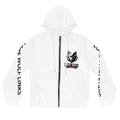 Lone Wolf Logo Women’s Full-Zip Hoodie - Streetwear Zip-Up with Sleeve Print