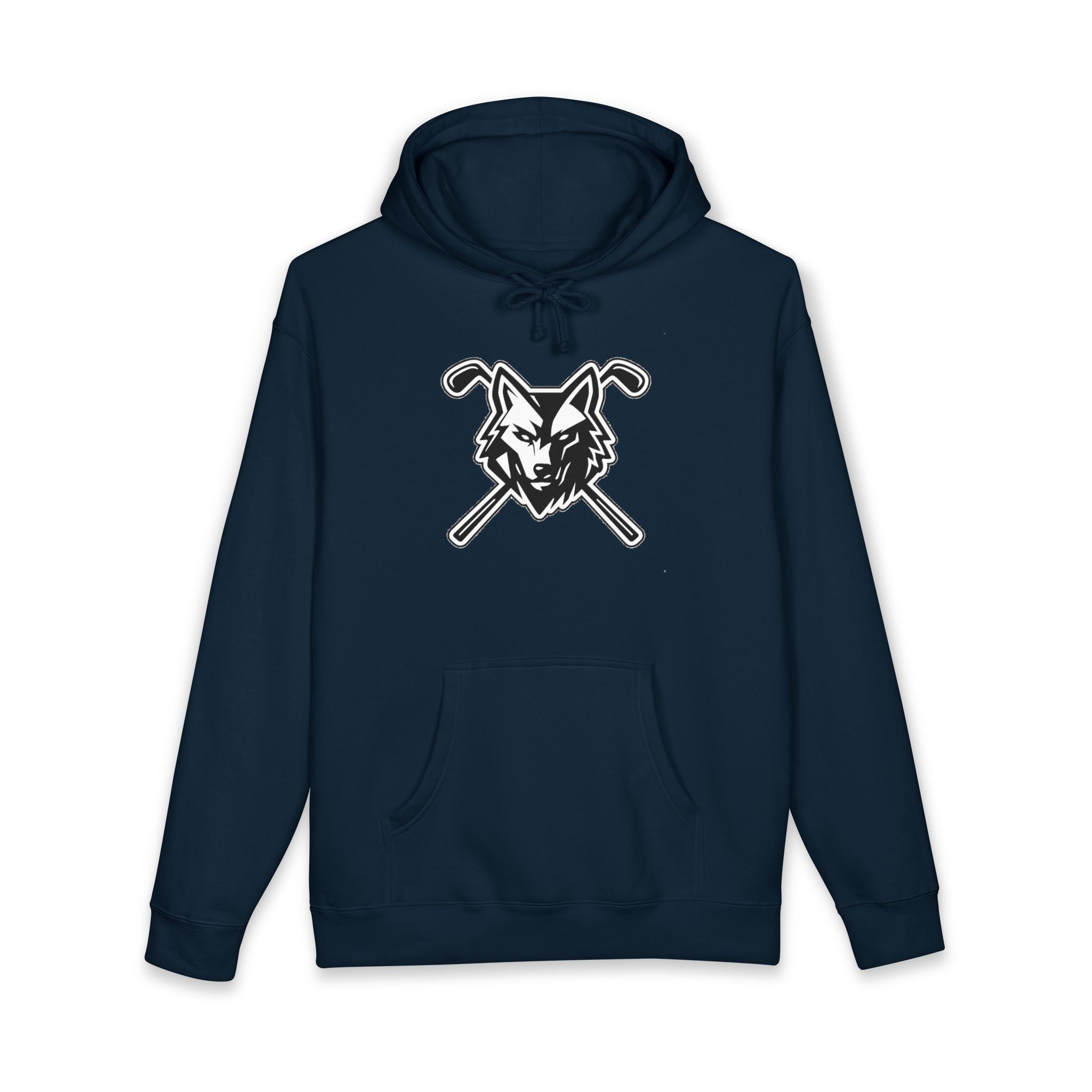 Wolf Head Golf Crossed Clubs Hoodie – Unisex Golf Wolf Logo Pullover