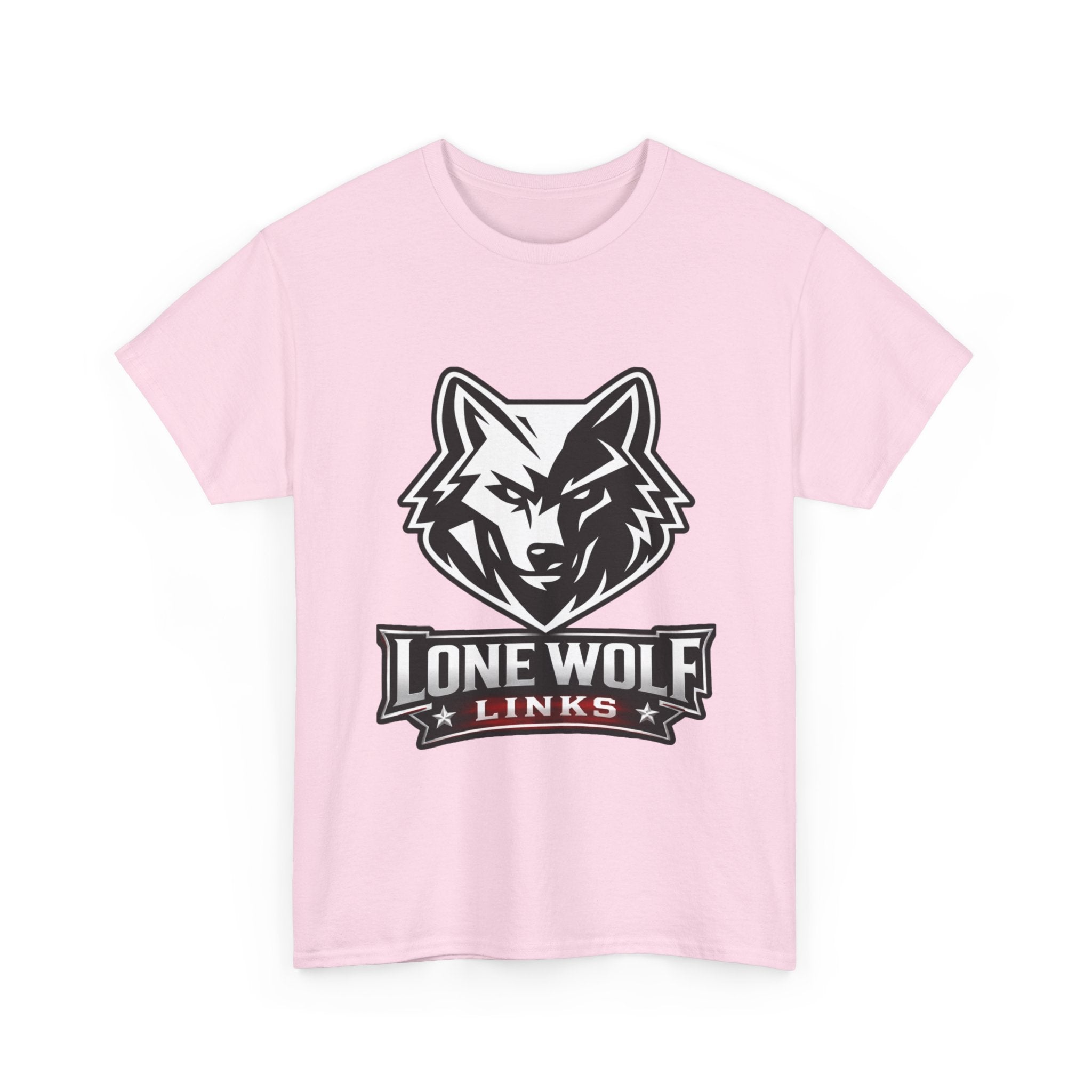 Wolf Logo T‑Shirt Unisex Light Colors - 'Lone Wolf Links' Graphic Tee