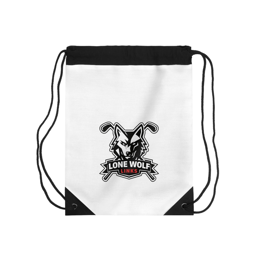 Lone Wolf Links Golf Drawstring Bag – Athletic Gym & Course Tote