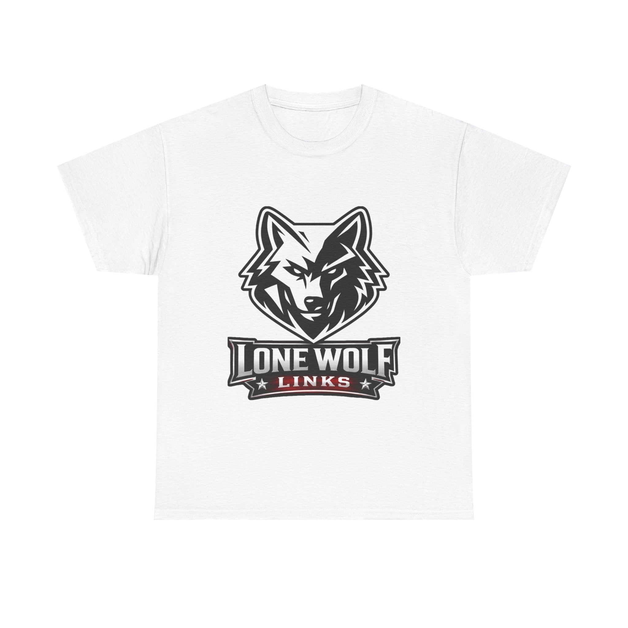Wolf Logo T‑Shirt Unisex Light Colors - 'Lone Wolf Links' Graphic Tee