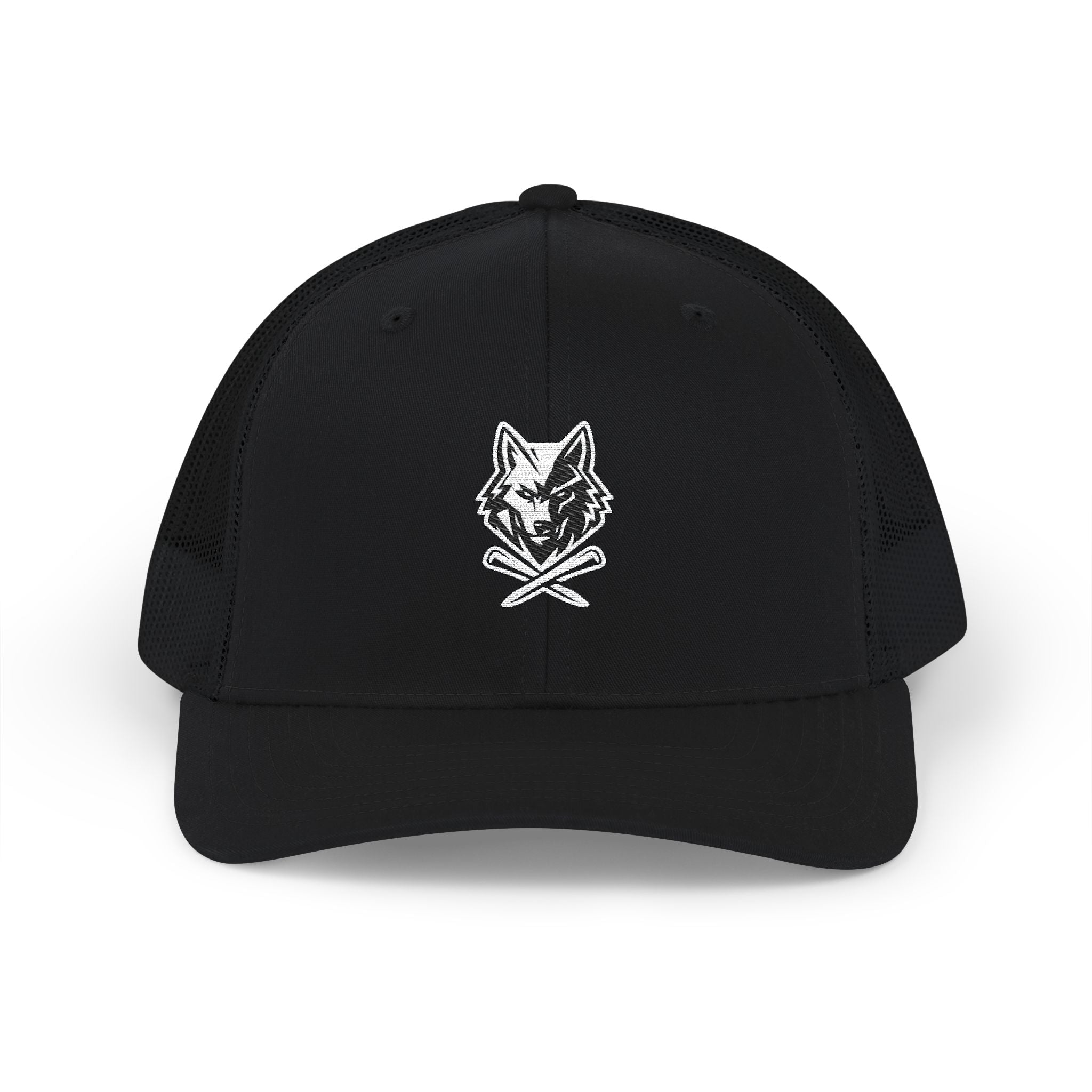 Trucker Hat - Lone Wolf Links with Crossed Tees Embroidered Snapback