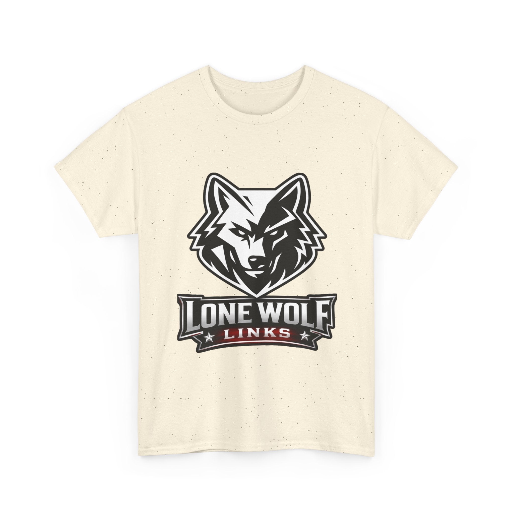 Wolf Logo T‑Shirt Unisex Light Colors - 'Lone Wolf Links' Graphic Tee
