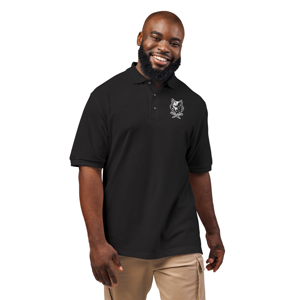 Embroidered Unisex Wolf & Tees Polo Shirt - Casual Golf Wear