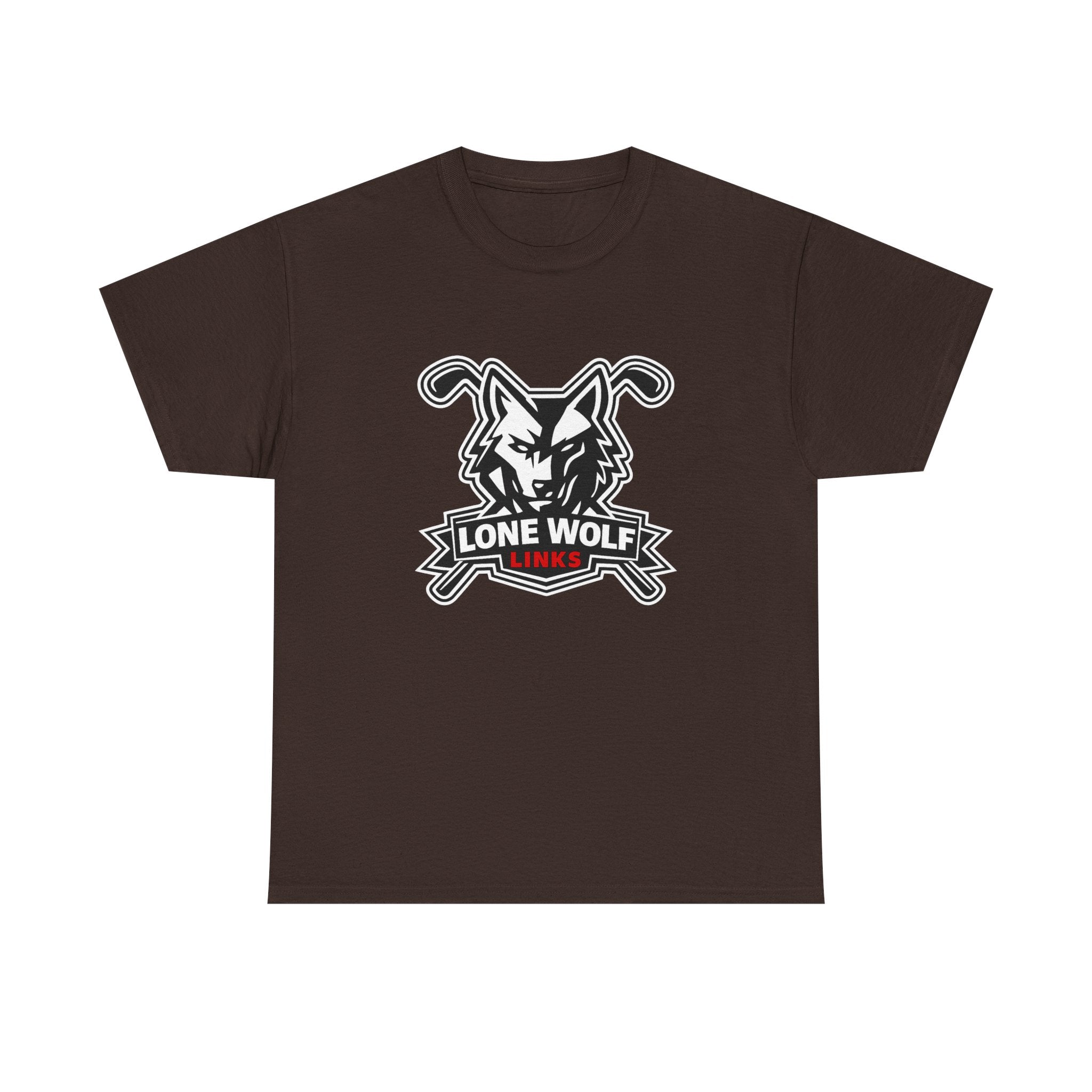Lone Wolf Golf Unisex T-Shirt Dark Colors - 'Lone Wolf Links' Logo Tee