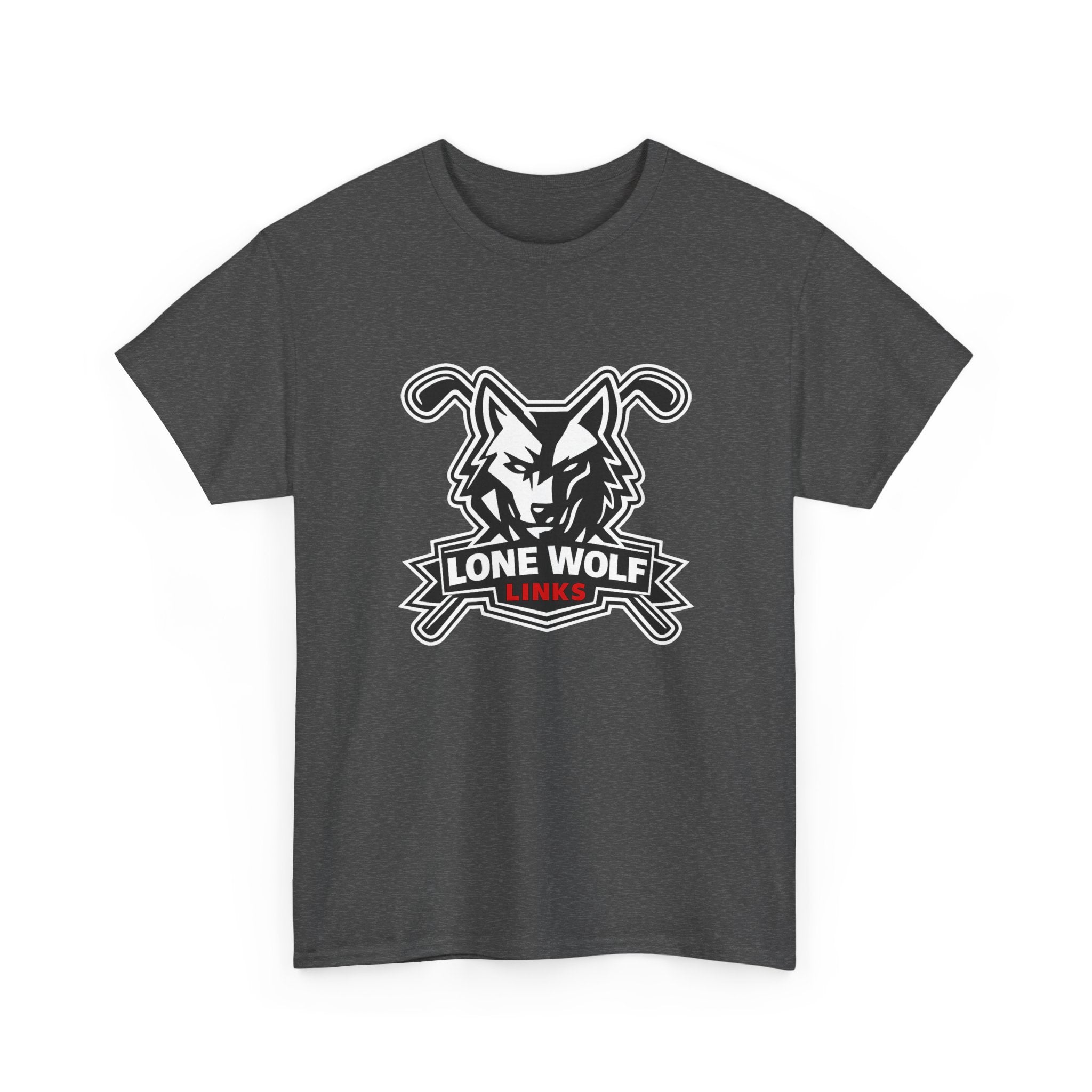 Lone Wolf Golf Unisex T-Shirt Dark Colors - 'Lone Wolf Links' Logo Tee