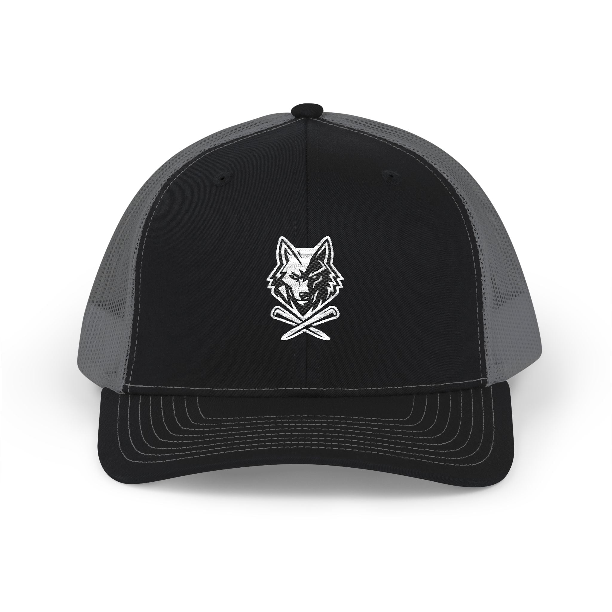 Trucker Hat - Lone Wolf Links with Crossed Tees Embroidered Snapback