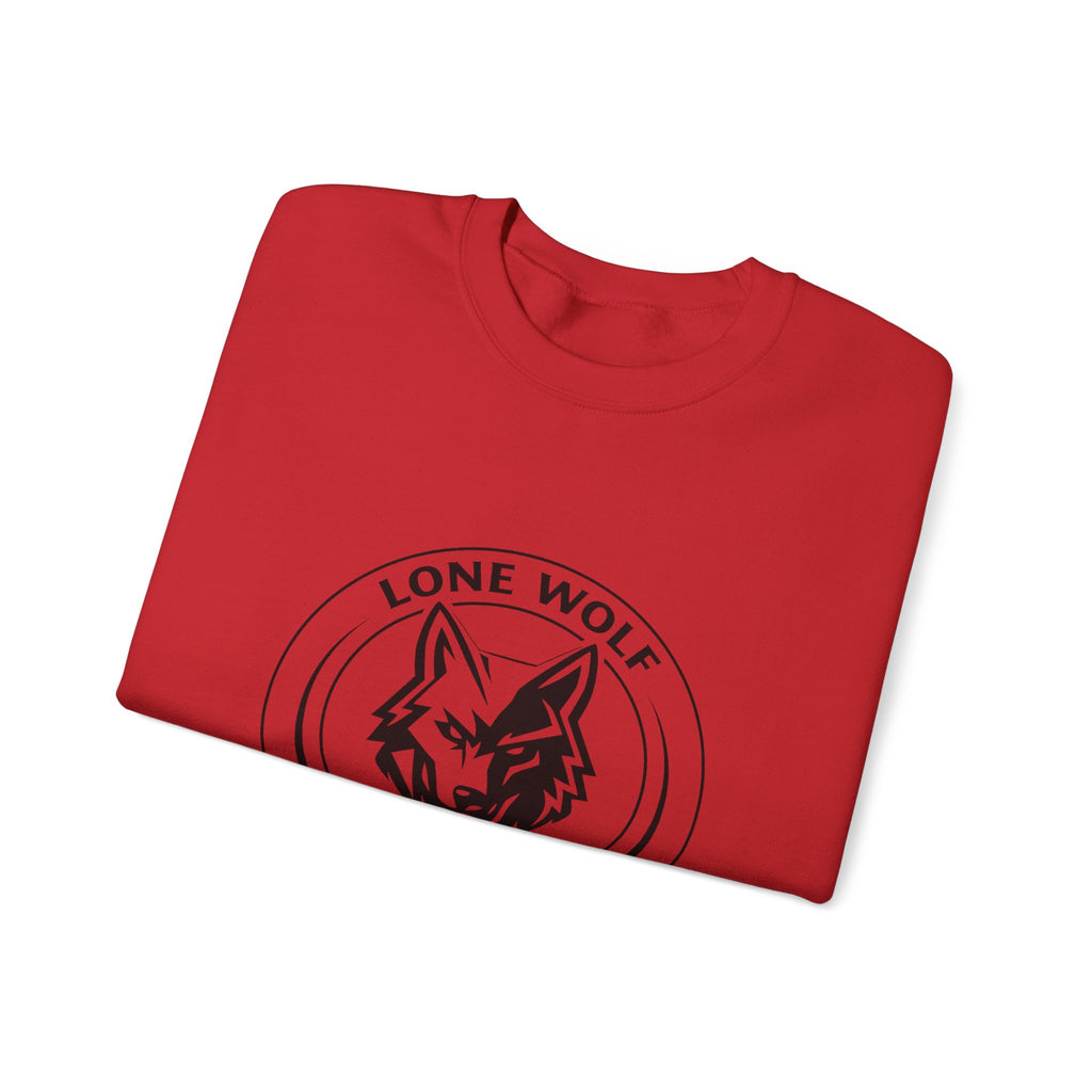 Lone Wolf Links Crewneck Sweatshirt - Unisex Golf Tee Logo Pullover