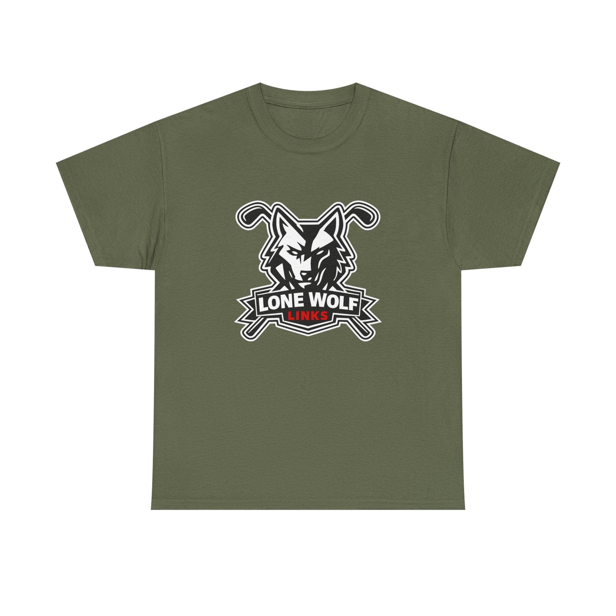Lone Wolf Golf Unisex T-Shirt Dark Colors - 'Lone Wolf Links' Logo Tee