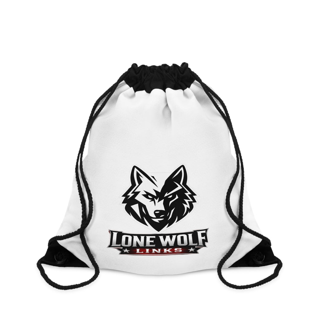 Lone Wolf Links Golf Drawstring Bag – Athletic Gym & Course Tote