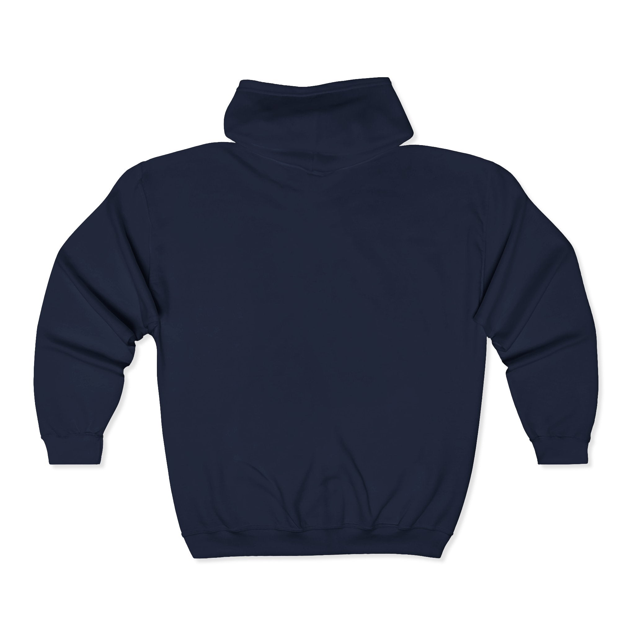 Wolf & Crossed Tees Zip Hoodie - Unisex Black Full-Zip Sweatshirt