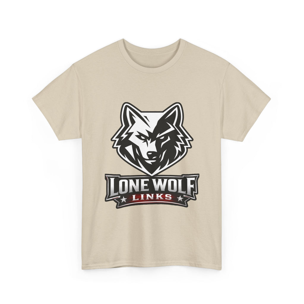 Wolf Logo T‑Shirt Unisex Light Colors - 'Lone Wolf Links' Graphic Tee
