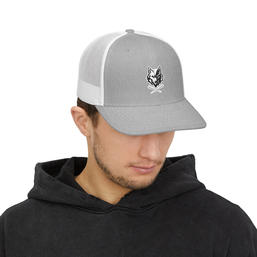 Trucker Hat - Lone Wolf Links with Crossed Tees Embroidered Snapback