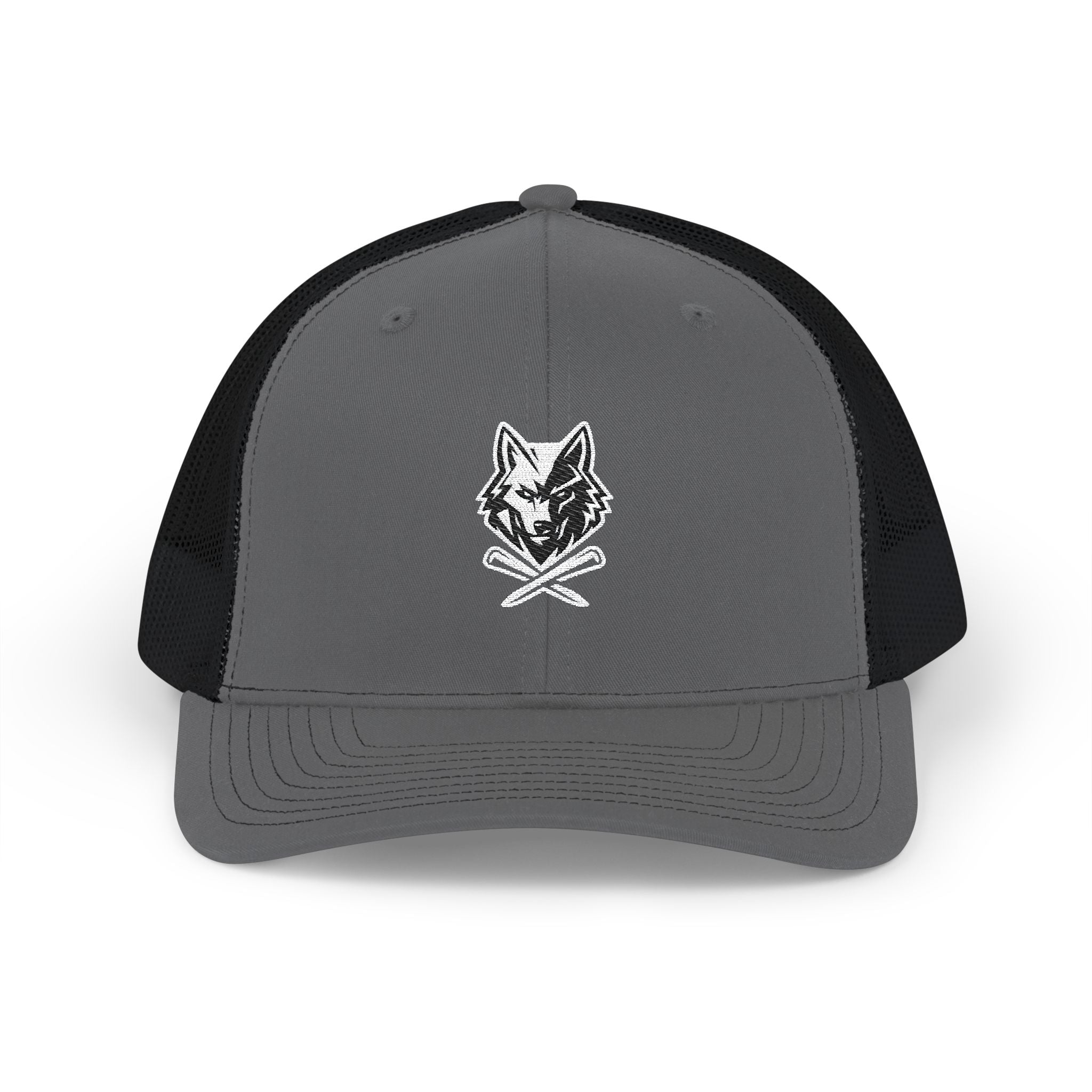 Trucker Hat - Lone Wolf Links with Crossed Tees Embroidered Snapback
