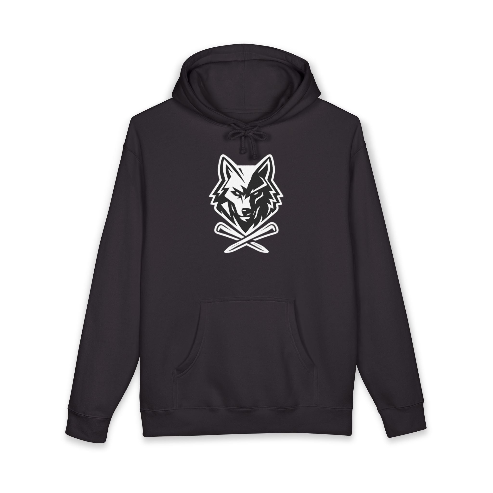 Wolf Head Golf Crossed Tees Hoodie – Unisex Golf Wolf Logo Pullover